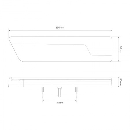 Multifunction Rear Lamp With Dynamic Indicator - Chrome LHS
